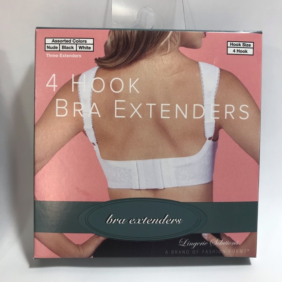 Lingerie Solutions 2 Box Bundle of 4 Hook Bra Extenders NWT - Picture 3 of 11